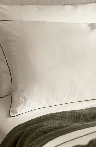 Boll & Branch Signature Piped Edge Duvet Set In White