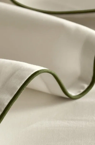 Boll & Branch Signature Piped Edge Sheet Set In Neutral