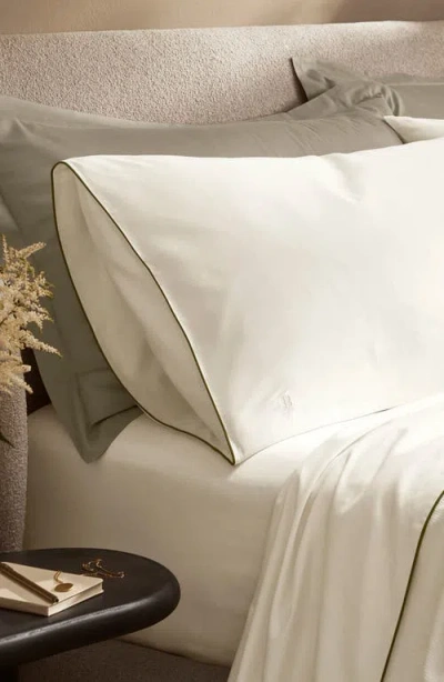 Boll & Branch Signature Piped Edge Sheet Set In Neutral