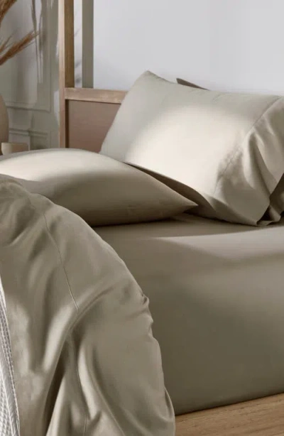 Boll & Branch Set Of 2 Signature Hemmed Pillowcases In Brown