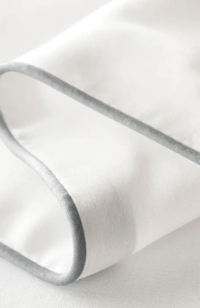 Boll & Branch Signature Piped Edge Sheet Set In White