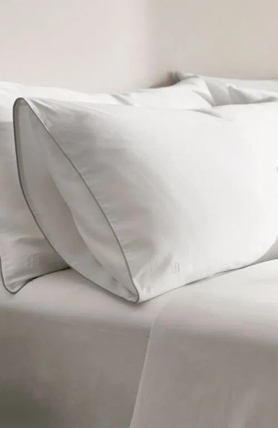 Boll & Branch Signature Piped Edge Sheet Set In White