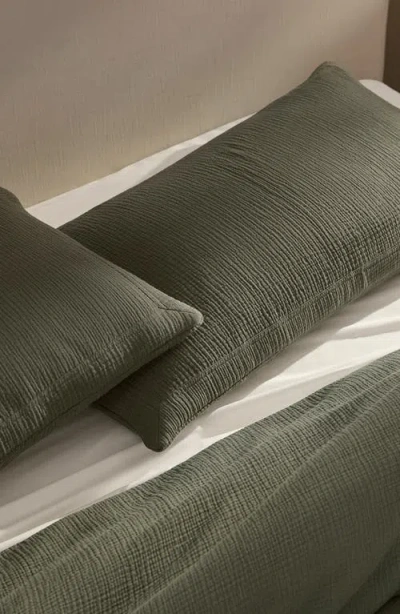 Boll & Branch Dream Duvet Set In Green