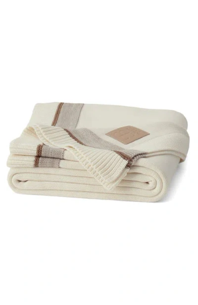 Boll & Branch Court Knit Throw Blanket In Neutral