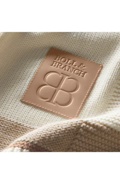 Boll & Branch Court Knit Throw Blanket In Neutral