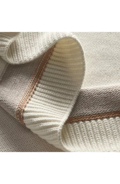 Boll & Branch Court Knit Throw Blanket In Neutral