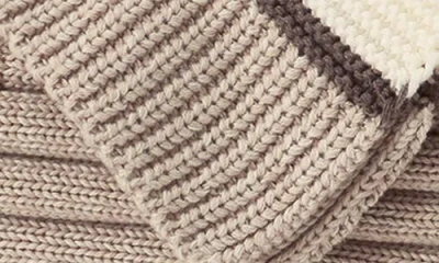 Boll & Branch Court Knit Throw Blanket In Brown