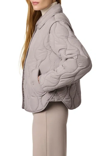Bernardo Quilted Jacket In Gray