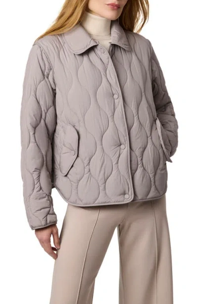 Bernardo Quilted Jacket In Gray