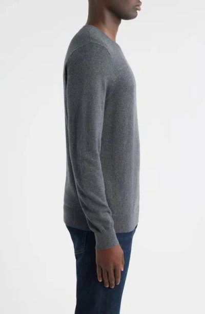 Nordstrom Crewneck Cotton & Cashmere Sweater In Gray