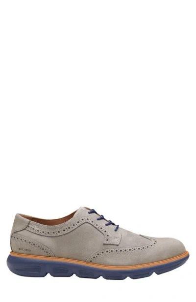 Johnston & Murphy Men's Larkin Wingtip Round Toe Shoes In Gray
