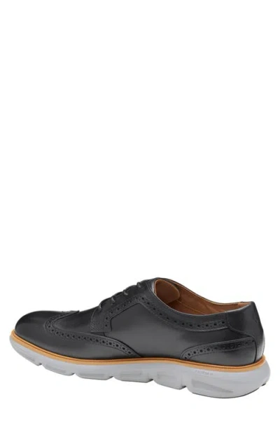 Johnston & Murphy Larkin Wingtip Derby In Black