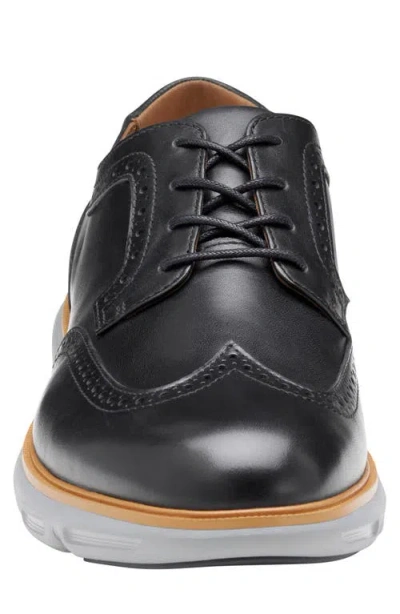 Johnston & Murphy Larkin Wingtip Derby In Black