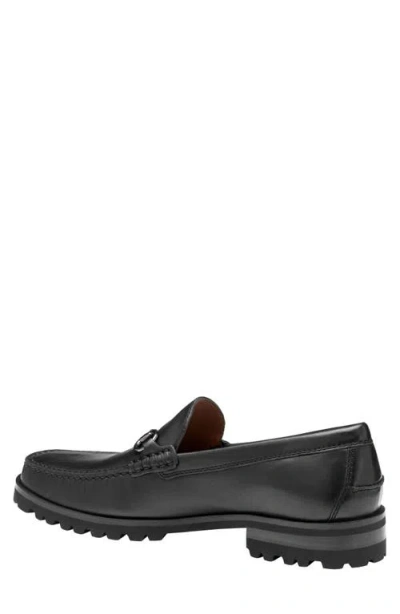 Johnston & Murphy Baldwin Lug Sole Bit Loafer In Black