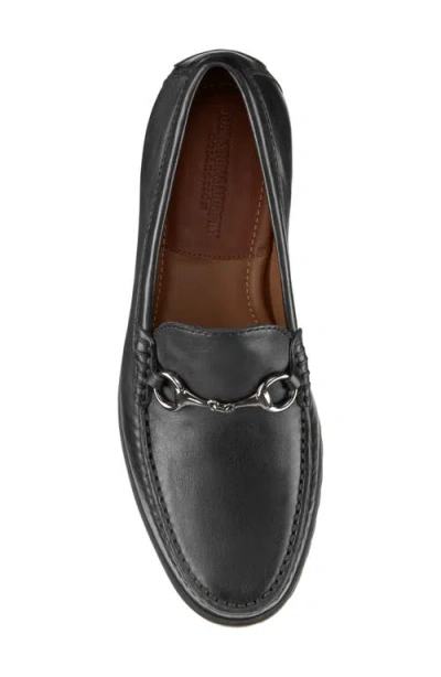 Johnston & Murphy Baldwin Lug Sole Bit Loafer In Black
