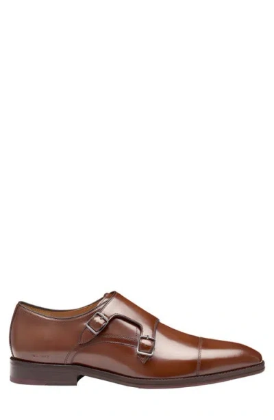 Johnston & Murphy Sullivan Cap Toe Double Monk Strap Shoe In Multi