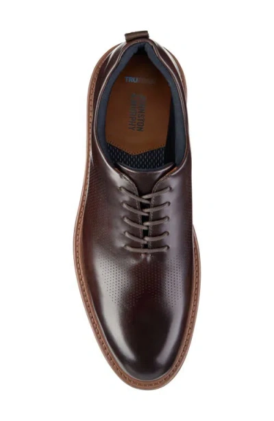 Johnston & Murphy Men's Upton Perfed Plain Toe Shoe In Brown