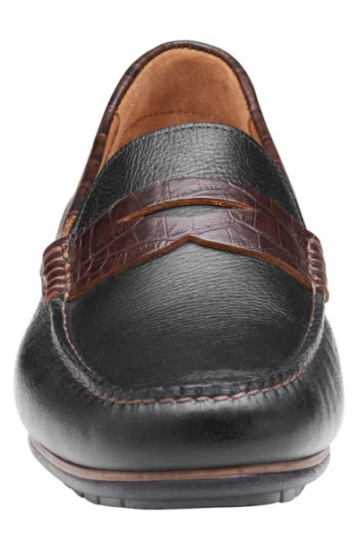 Johnston & Murphy Cort 2.0 Penny Loafer In Black