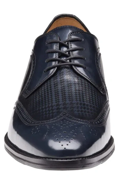 Johnston & Murphy Men's Sullivan Wingtip Round Toe Dress Shoes In Black