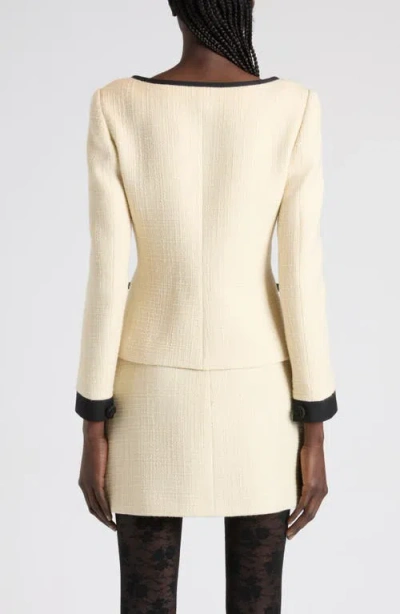 Valentino Textured Fabric Jacket Featuring Pockets In Multi