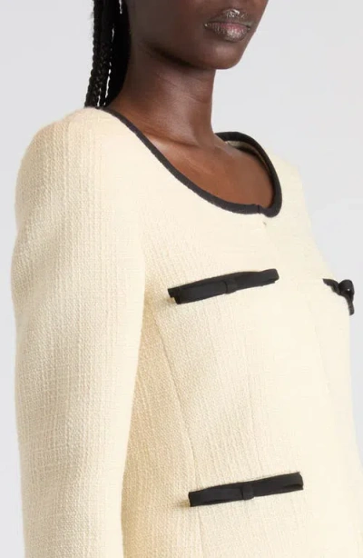 Valentino Textured Fabric Jacket Featuring Pockets In Multi