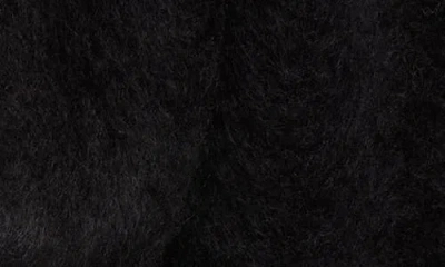 Acne Studios Vikky Mohair Blend Fringe Scarf In Black