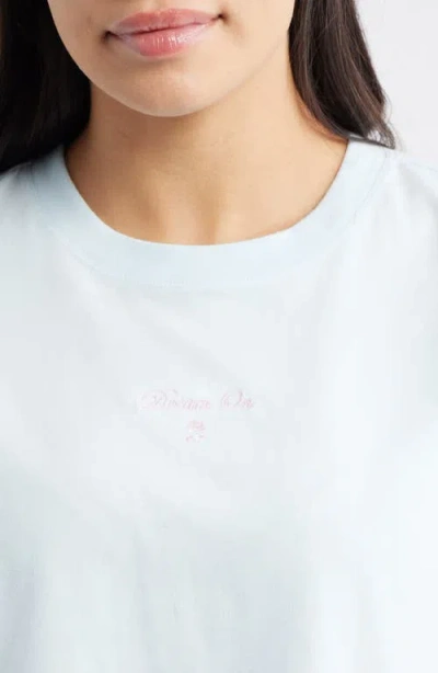 Open Edit Boxy Crop T-shirt In Silver