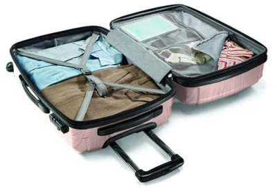 Samsonite Winfield 2 Checked-medium 24-inch Hardside Expandable Luggage With Spinner Wheels In Pink