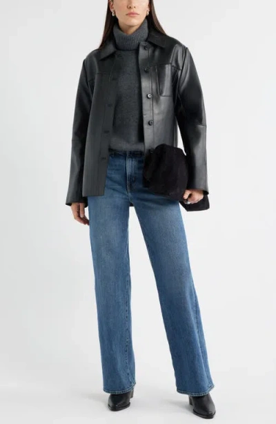 Nordstrom Wool & Cashmere Turtleneck Sweater In Gray