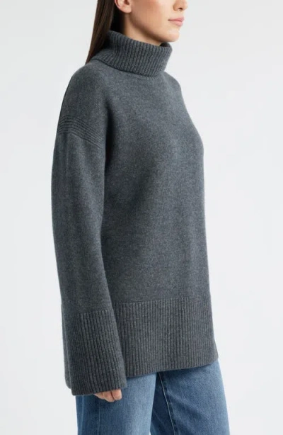 Nordstrom Wool & Cashmere Turtleneck Sweater In Gray