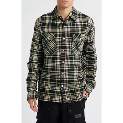 Billionaire Boys Club Bb Club Plaid Button-up Shirt In Black