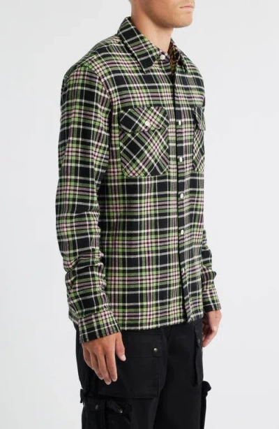 Billionaire Boys Club Bb Club Plaid Button-up Shirt In Black
