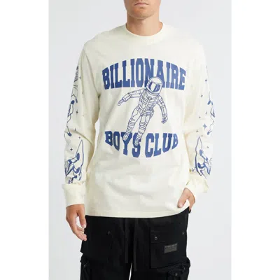 Billionaire Boys Club Bb Gravity Astronaut Long Sleeve Graphic T-shirt In White