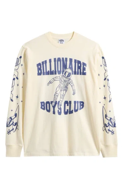 Billionaire Boys Club Bb Gravity Astronaut Long Sleeve Graphic T-shirt In White