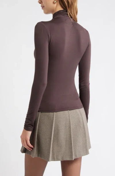 Open Edit Knit Turtleneck In Brown