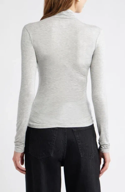 Open Edit Knit Turtleneck In Gray