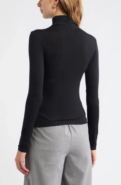 Open Edit Knit Turtleneck In Black