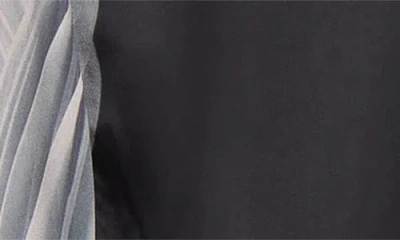 Jason Wu Collection Dancing Pleat Print Short Sleeve Fit And Flare Dress In Black