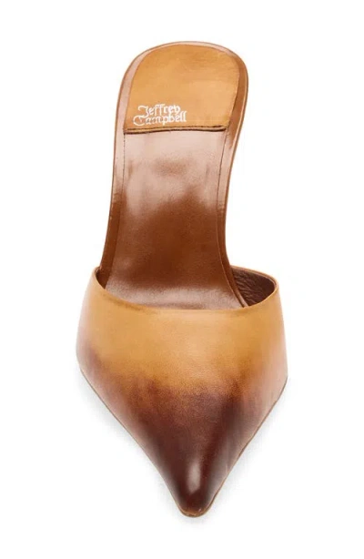 Jeffrey Campbell Robyn Pointed Toe Mule In Brown