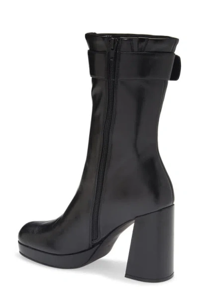 Jeffrey Campbell Bratty Block Heel Bootie In Black