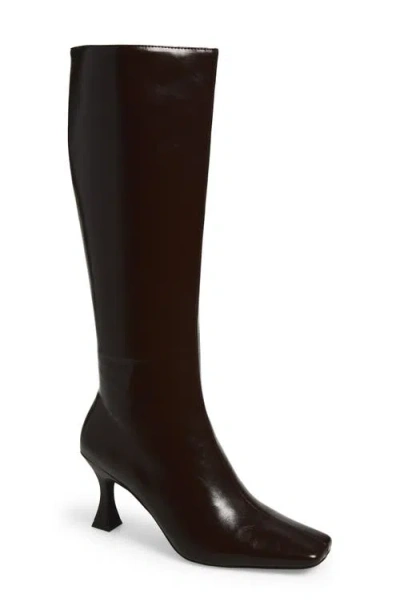 Jeffrey Campbell Checkmate Knee High Boot In Multi