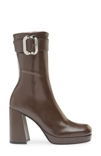 Jeffrey Campbell Bratty Block Heel Bootie In Multi