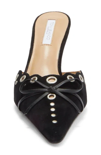 Tony Bianco Shae Pointed Toe Mule In Animal Print