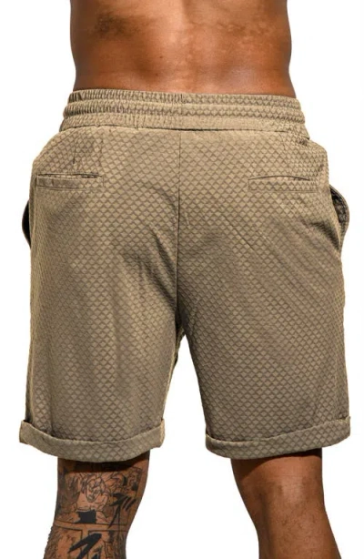 Maceoo Athgainsboro Cotton Blend Drawstring Shorts In Nude