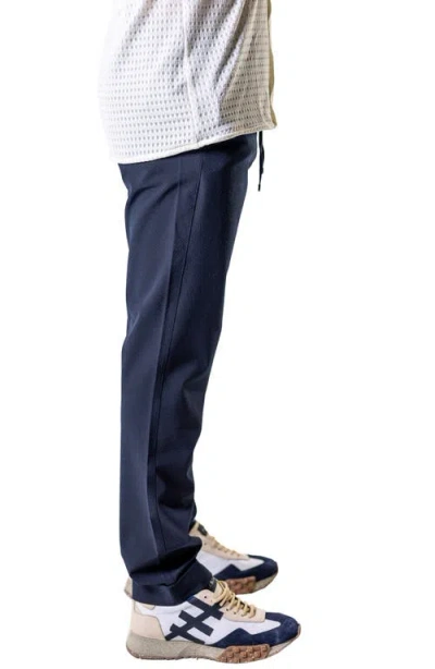 Maceoo Everyday Ebony Slim Fit Pants In Blue