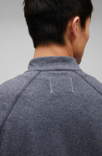 Reigning Champ Recovery Brushed Jersey Quarter Zip Pullover In Gray