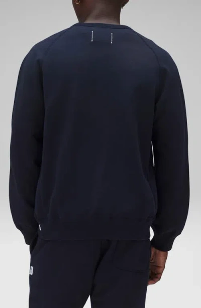 Reigning Champ Midweight Terry Standard Crewneck Sweatshirt In Blue