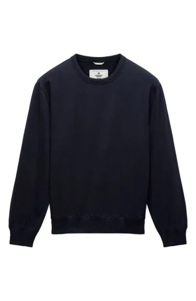 Reigning Champ Midweight Terry Standard Crewneck Sweatshirt In Blue