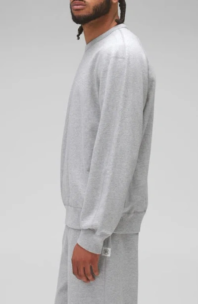 Reigning Champ Midweight Terry Standard Crewneck Sweatshirt In Gray