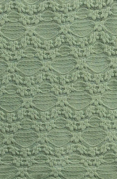 Love, Fire Kids' Ruffle Hem Lace Polo In Green